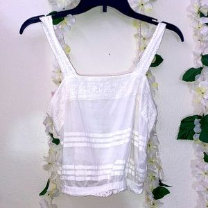 White crop top